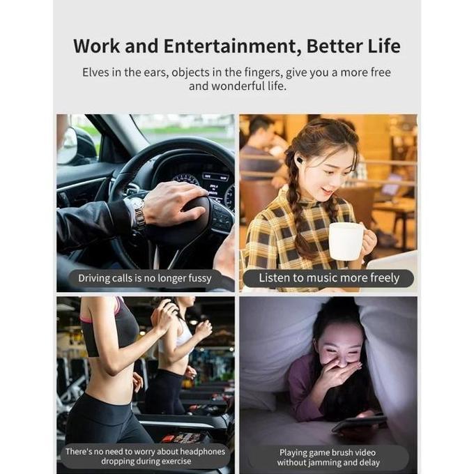 Voce- Tidur Nirkabel Bluetooth Earphone Khusus Tidur Samping Tanpa Rasa Sakit Stereo Peredam Kebisin