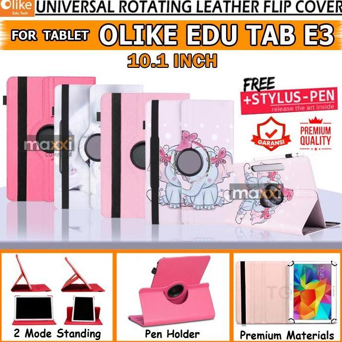 TERMURAH - Olike Edutab Edu Tab E3 Flipcase Case Sarung Kesing Anak Gambar Lucu
