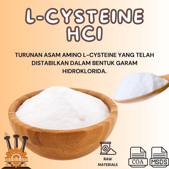 L-Cysteine Hydrochloride Hcl 10Gr Bahan Aktif Antioksidan Dan Reducing Agent