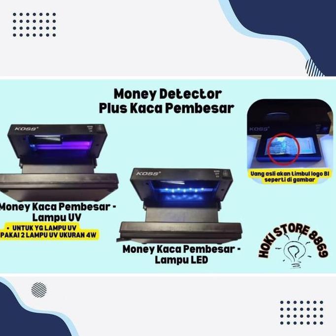 Eloffice- Money Detector Alat Pendeteksi Uang / Money Detector Deteksi Uang