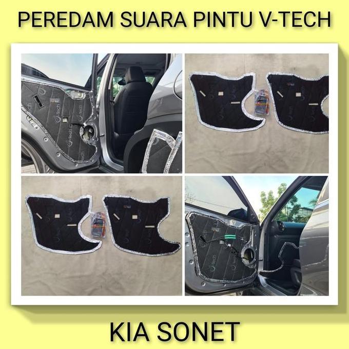 KIA SONET Peredam Suara Pintu Aksesoris Variasi Mobil VTECH Ori PnP