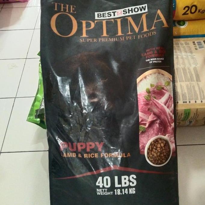 TERMURAH - Optima Puppy Lamb & rice 18 kg Dog food no proplan bolt dog Gojeg