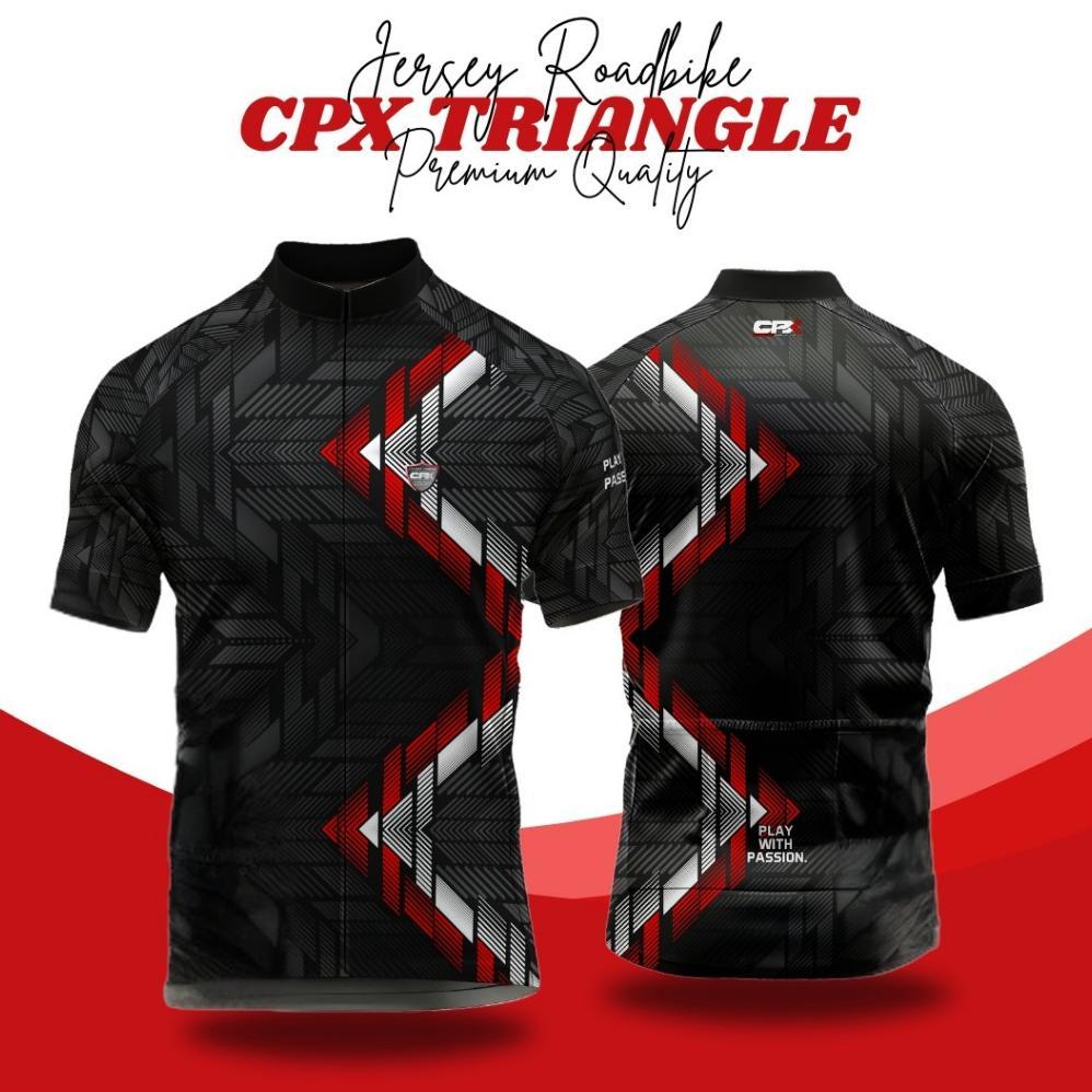 PROMO TERBARU Baju Jersey Sport Sepeda RoadBike Pria Tangan pendek CPX Roadking full print