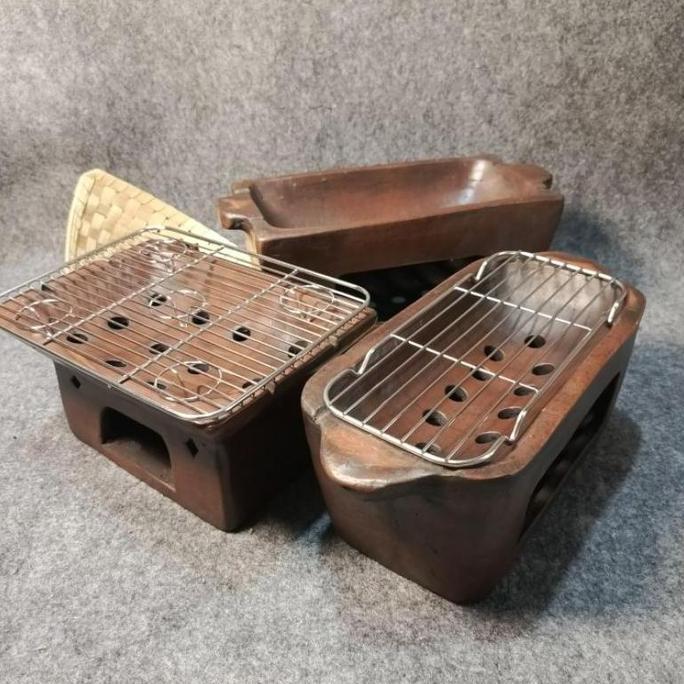 ANGLO Sate Gerabah, Tungku bakaran, Panggangan Sate Tanah Liat ,kecil,sedang,besar,Kitchenware DS