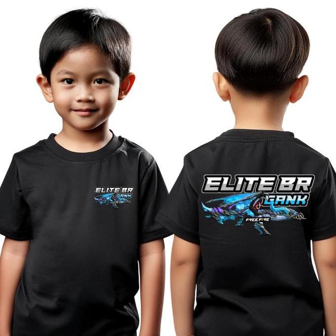 KAOS ANAK ELITE BR GANK AK DRACO FF DB BAJU DISTRO COWOK CEWEK