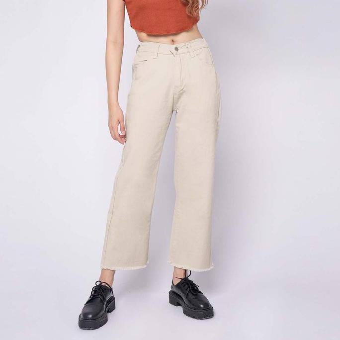 VIERLIN - Jeans 265 MOCCA - KULOT JEANS
