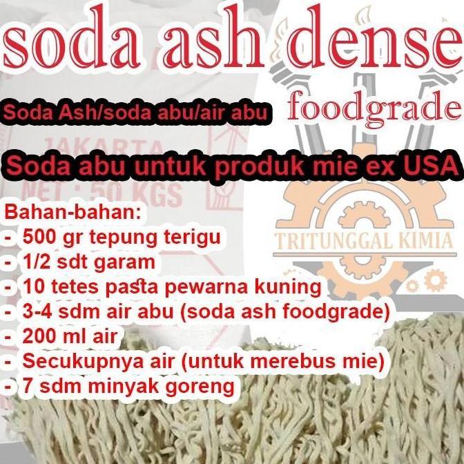Soda Ash Food Grade Asli Usa Ansac Dense Soda Abu Food Grade Air Abu 100Gram