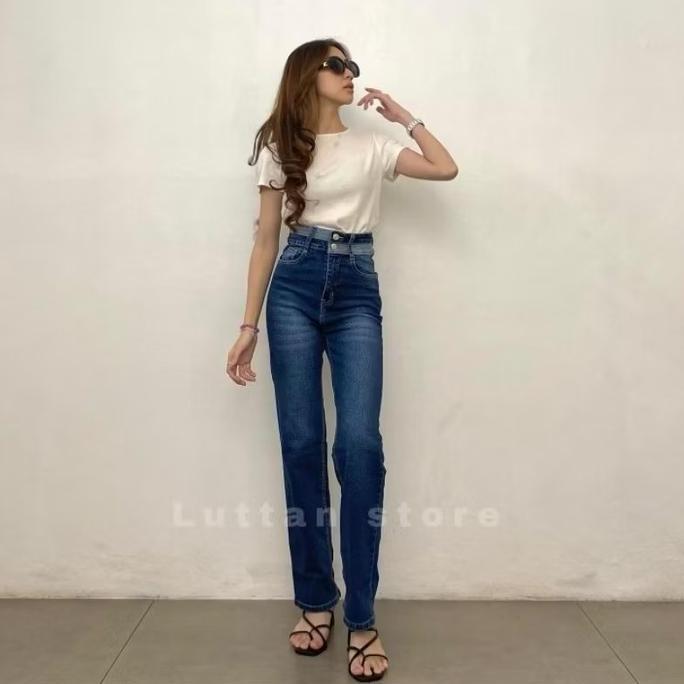 Zareya Straht Jeans Luttan