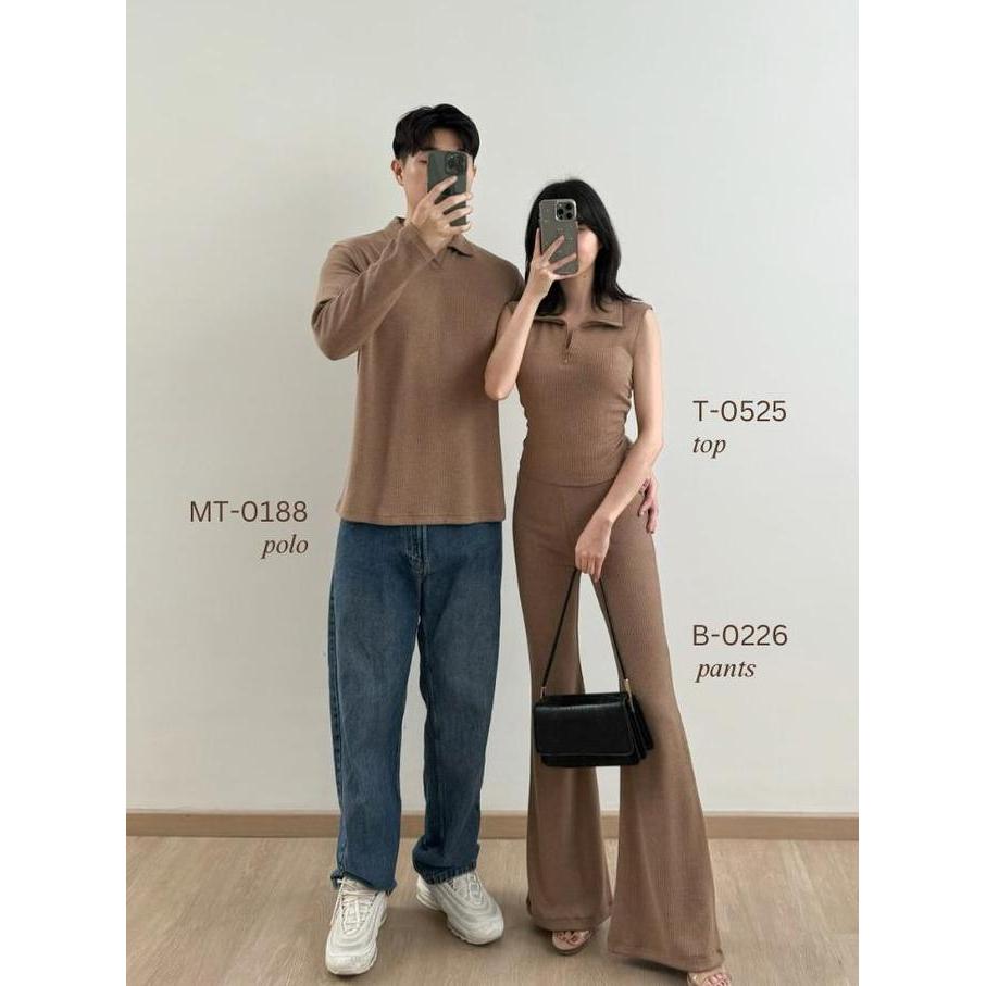 Kadaka Couple Group Family Outfit | Dress Flare Pants & Men Top | Knot Your Average Collection