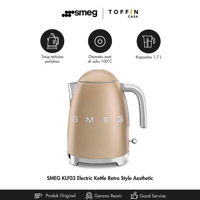 Sale Smeg Klf03 Kettle - 50'S Retro Style Aesthetic