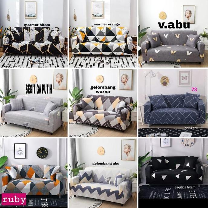 TERLARIS!! COVER/SARUNG SOFA MOTIF 2 SEATER