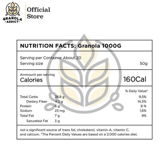 Granola Addict - Cranberry Honey 1000G (1Kg) Terlaris