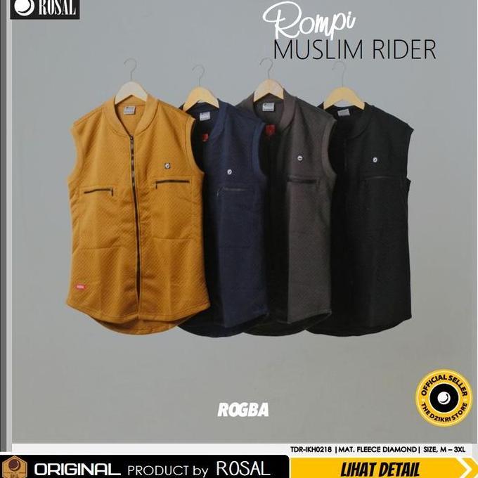 Rompi Musri Rompi Sholat Shalat Muslim Pria Cowok Rogba by ROSAL Original MS