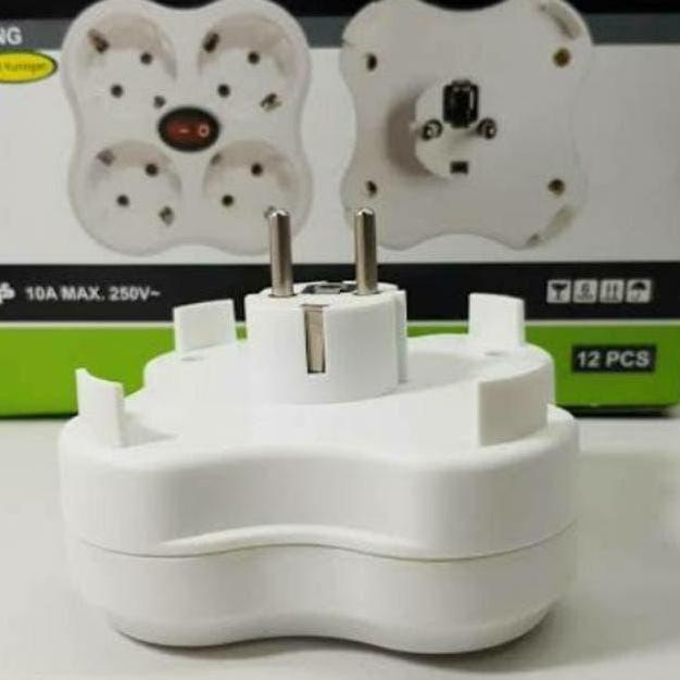 Fastx- T Multi Colokan Listrik Lubang 4 Switch Matsui Mt-314