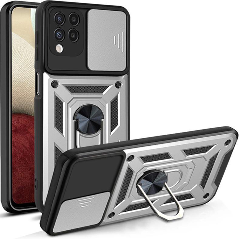 PROMO TERBARU CASE SAMSUNG A12 - M12 CASE SOFTCASE SLIDE ARMOR CAMERA PROTECTION CASE CASING HP SAMS