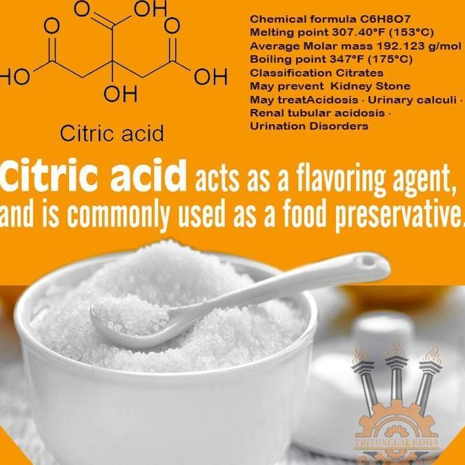 Citrun Acid Non Gajah Asam Sitrat / Pemutih / Pembersih 500Gr