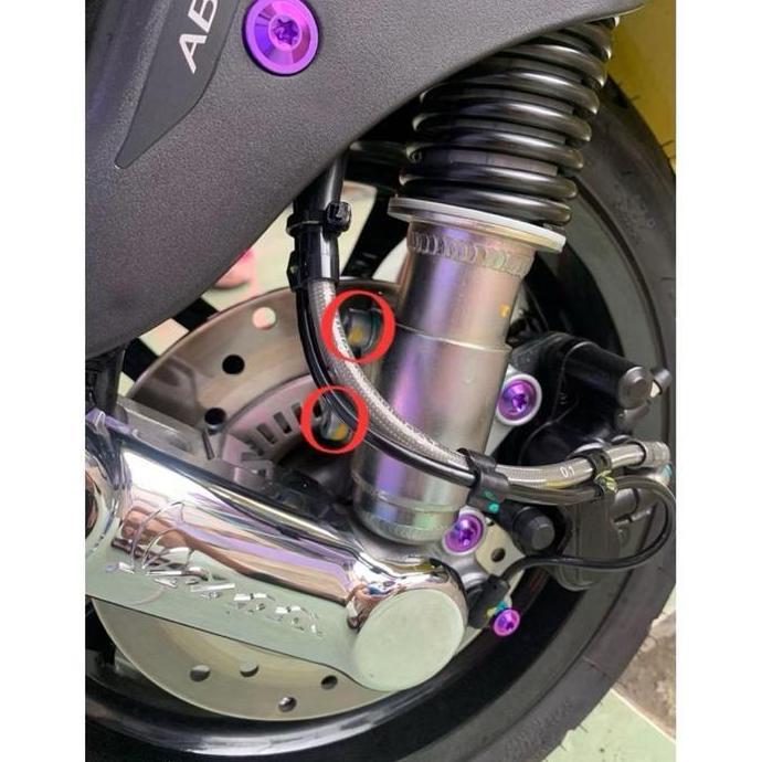 Baut Titanium Breket Shock Depan Vespa Matic Harga 2 Baut Restock