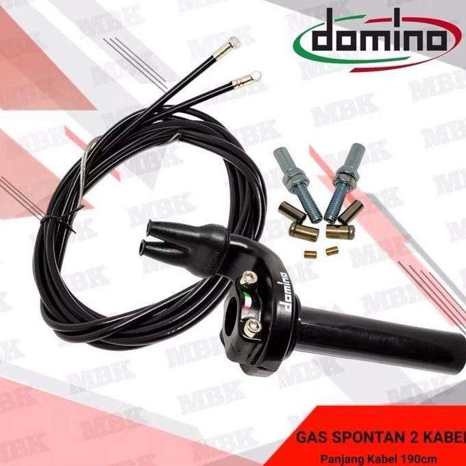 Gas Spontan Domino 2 Kabel Aktif Gas Spontan Crf 150 Klx Nmax Pcx Vario Beat Fino Universal Murah
