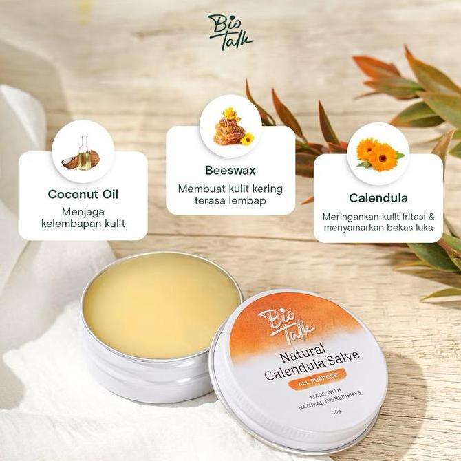 Haut- Biotalk Bpom Calendula Healing Salve Eczema And Dry Skin Krim Luka Ori