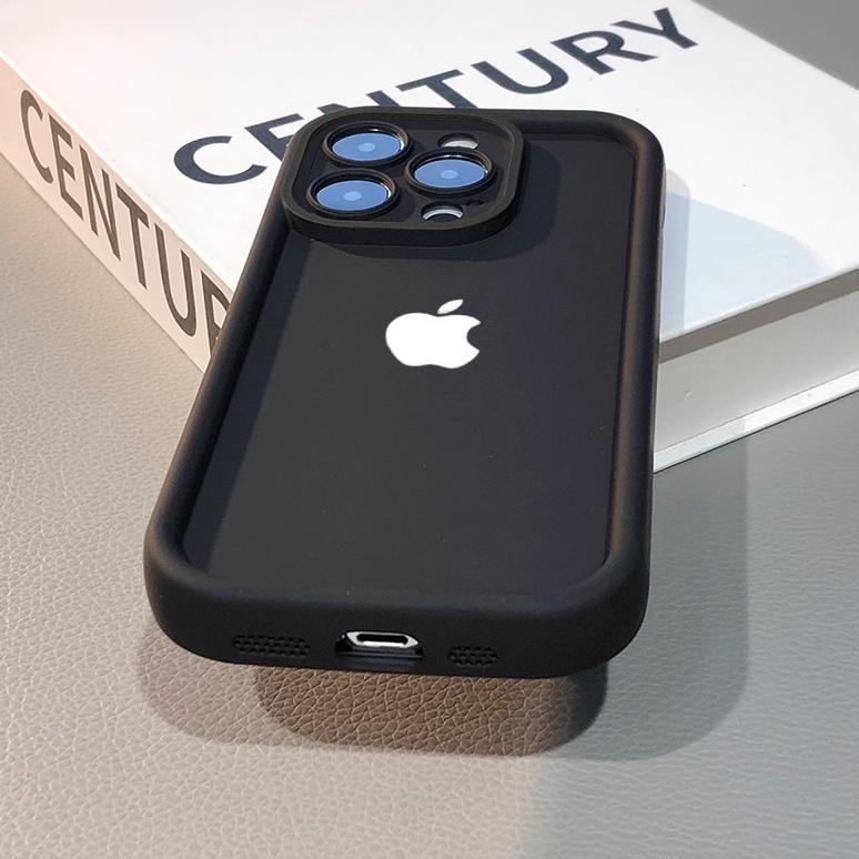 CUCI GUDANG Kasus Silikon Lembut Mode Premium Sederhana Case hp iPhone 11 PRO MAX XS XR 12 13 14 15 