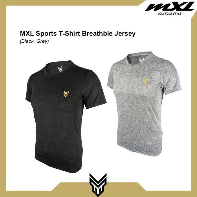 Murah MXL Kaos Olahraga Breathable Jersey T-Shirt Sports Unisex Polyester mxlspo90 Segera Dapatkan