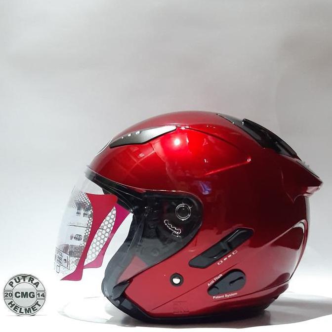 TERLARIS HELM KYT GALAXY MERAH MARUN