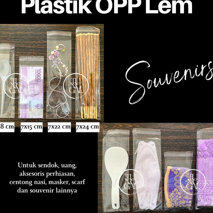 (Grosir - 1000 Lembar) Plastik Opp Lem - Ukuran 9X15; 8X22; 8.5X22; 9X22; 9.5X22 - Tebal 0.17 Mikron