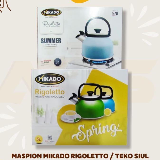 Maspion Teko Siul 3 Liter, 3,5 Liter / Teko Siul Mikado Rigoletto / Ceret Bunyi