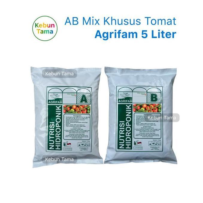 Nutrisi AB Mix Hidroponik Khusus Tanaman Tomat Agrifam 5 Liter