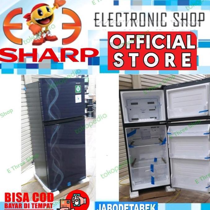 Sharp Sj197Nd Kulkas 2 Pintu No Frost 172 L - Sj197 - Sj 197