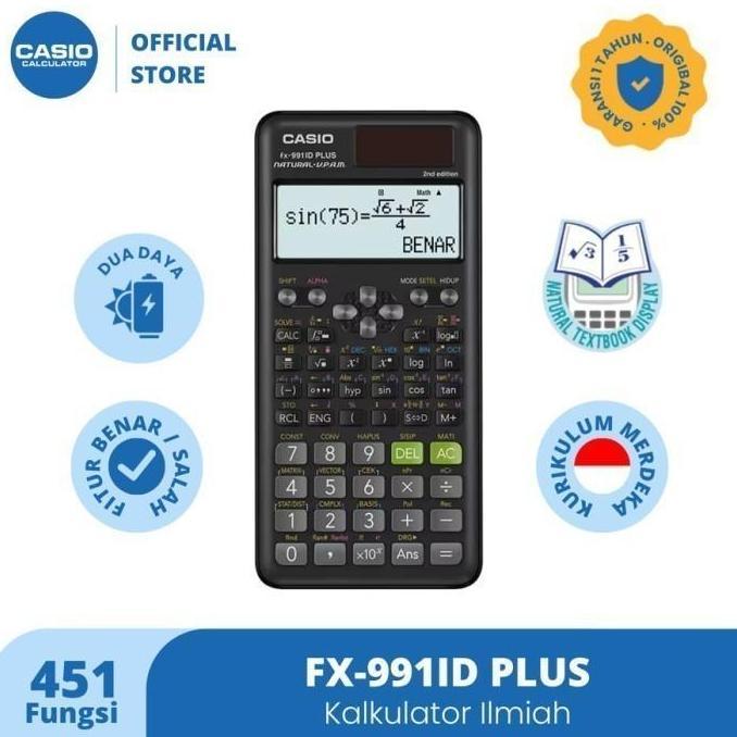 CASIO KALKULATOR ILMIAH / SCIENTIFIC ORI FX 991D PLUS / CALCULATOR asli