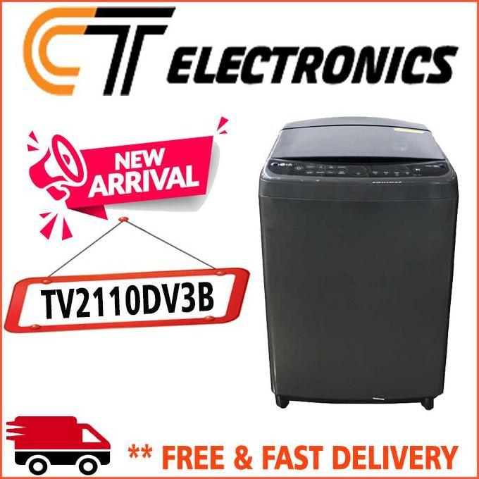 LG TV2110DV3B MESIN CUCI LG TOP LOADING 10,5 KG INVERTER TV2110