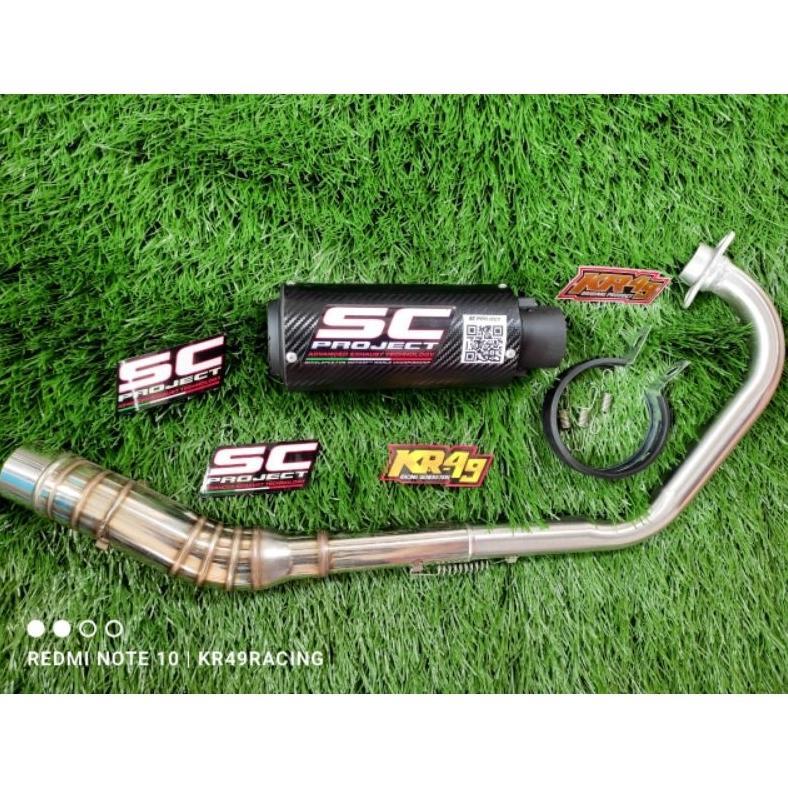 Grade Ori Knalpot Racing Sc Project Untuk Vixion Cbr R15 Satria Fu Sonic Supra Gtr Megapro Bison Mx 