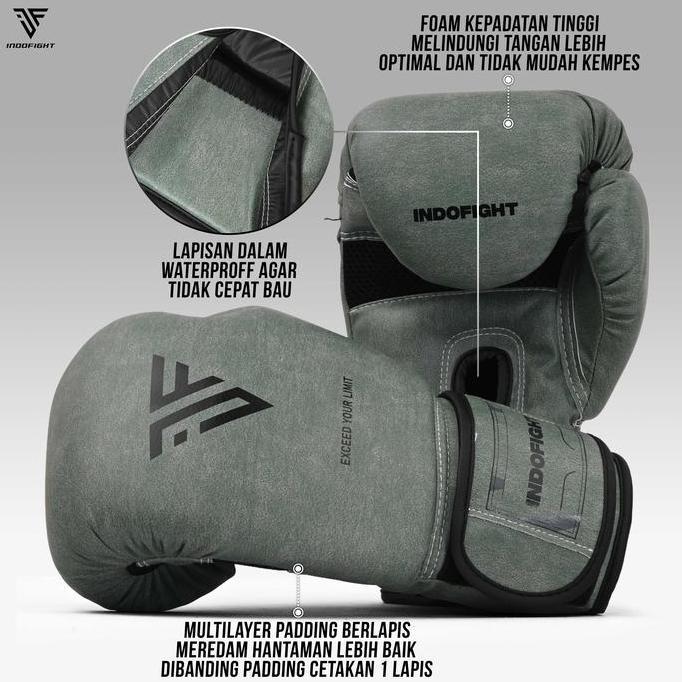 Muay Thai Gloves Hook Sarung Tangan Tinju Glove Boxing Sarung Muaythai Dewasa 8oz,10oz,12oz,14oz,16o
