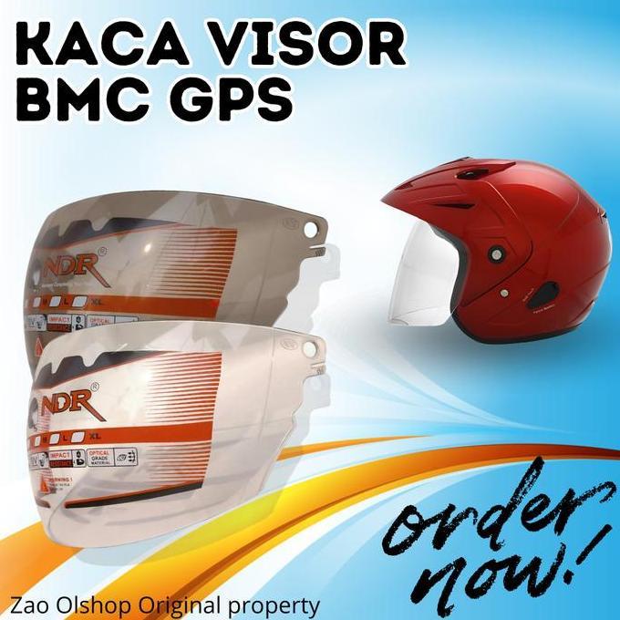 TERLARIS KACA HELM [VISOR] BMC GPS BY NDR3 - COCOK UNTUK BERBAGAI JENIS HELM - MOTOR, MOTORCYCLE