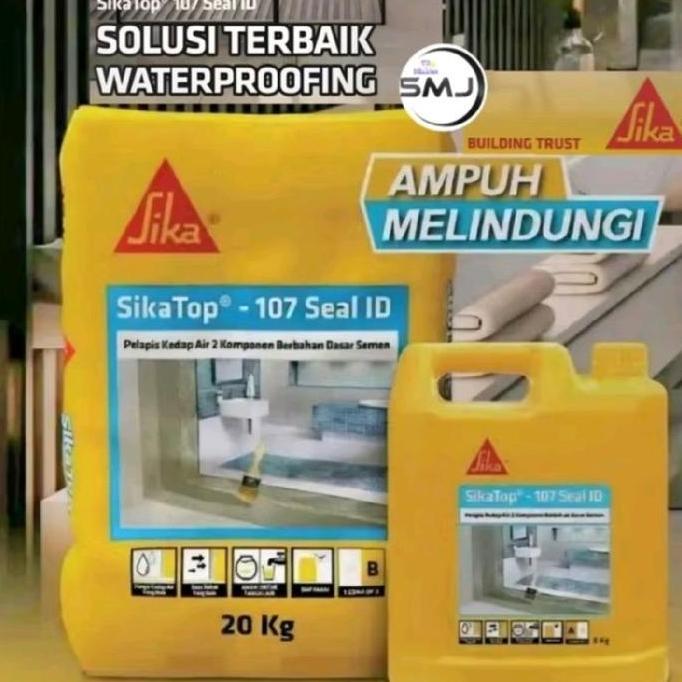 NEW Sika Top 107 Seal 25kg Set (A+B Set) 20kg+5kg Set Cairan Sikatop 5kg Sika Top 107 Plus 4 kg Sika