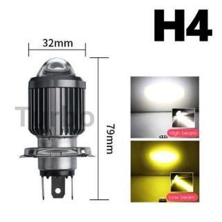 Cuci Gudang  Lampu Motor Led H4 H6 Laser Lampu Bohlam Utama Motor H4 H6 Terang Universal Vinyx Pnp A