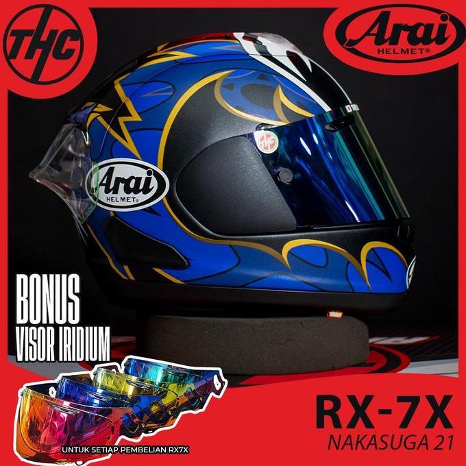 TERLARIS ARAI RX7X NAKASUGA21 RX-7X NAKASUGA 21 FULL FACE HELM
