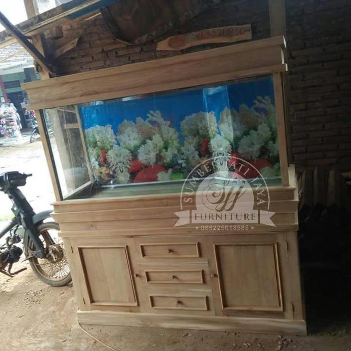 Aquarium minimalis jati, mebel jepara