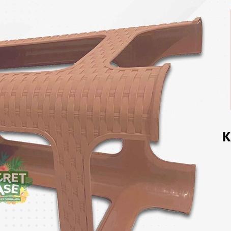 Kursi Rotan - Kursi Plastik Tinggi / Bangku Tinggi Kokoh / Kursi Motif Rotan Murah