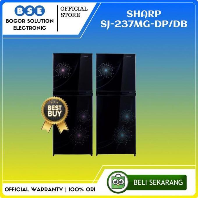 KULKAS SHARP 2 PINTU SJ237MG | SJ-237MG | SHARP KULKAS 2 DOOR - 205 L