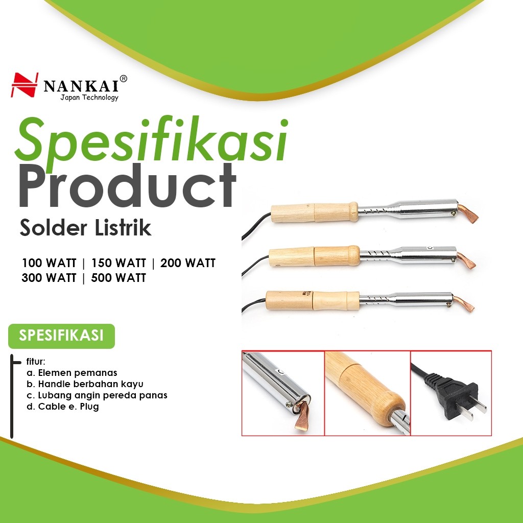 Solder Listrik 300 Watt Nankai