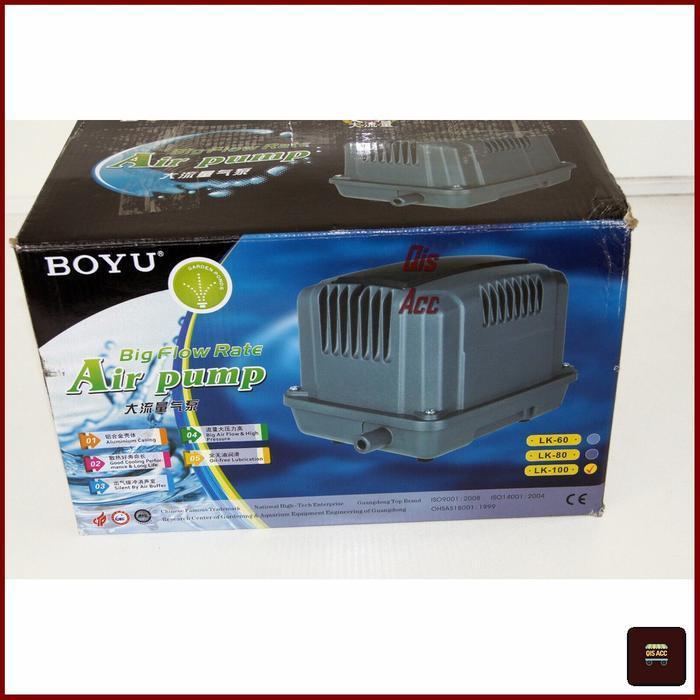 BOYU Air Pump Big Flow Pompa Udara Akuarium 65 Watt LK-100