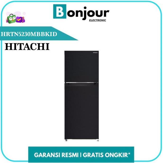 Hitachi HRTN5230MBBKID Kulkas Hitachi 2 Pintu Inverter Compresor 210 Liter [RESMI]
