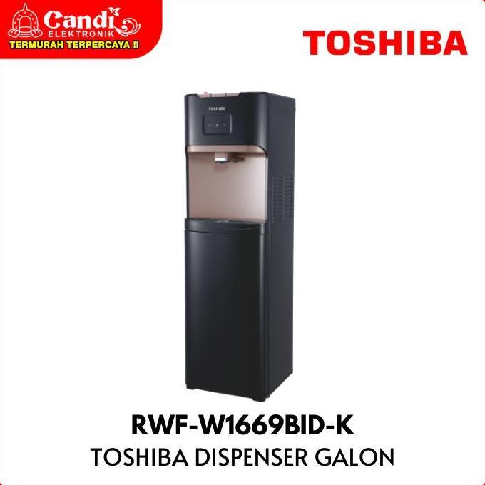 TOSHIBA Dispenser Galon Bawah Hot, Cold, and Ambient Water RWF-W1669BID-K (TERBAIK) (TERBARU) (TERMU