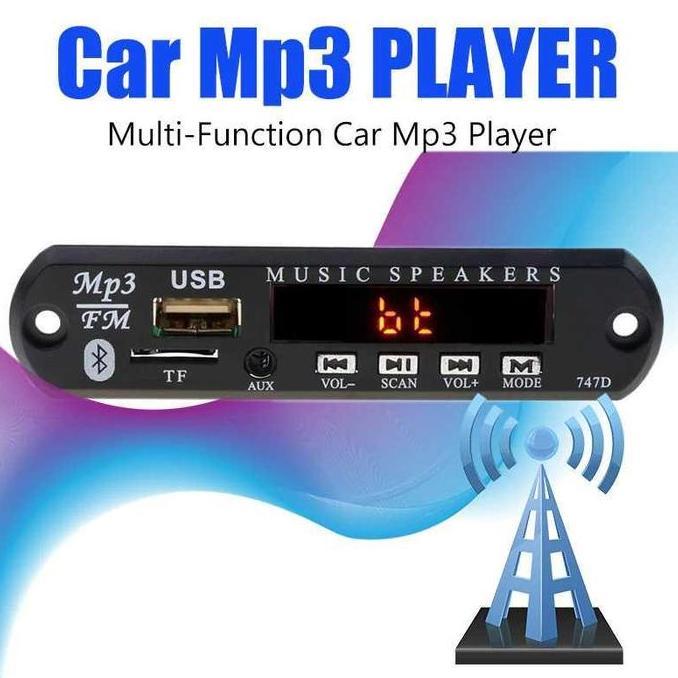 COLOCAS Modul Tape Audio Mobil FM MP3 USB Bluetooth Wireless Receiver