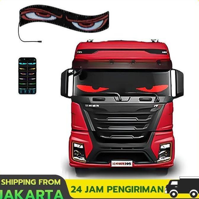 DIMOCAR Panel Piksel Matriks LED Mobil DIY Lampu RGB Layar Lembut Warna Ajaib Lampu LED RGB Papan Te