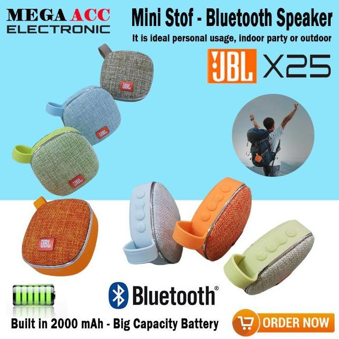 QROPSNO JBL Mini Bluetooth Speakers Portable Oudoor X25 With FM Radio - Tft Ca
