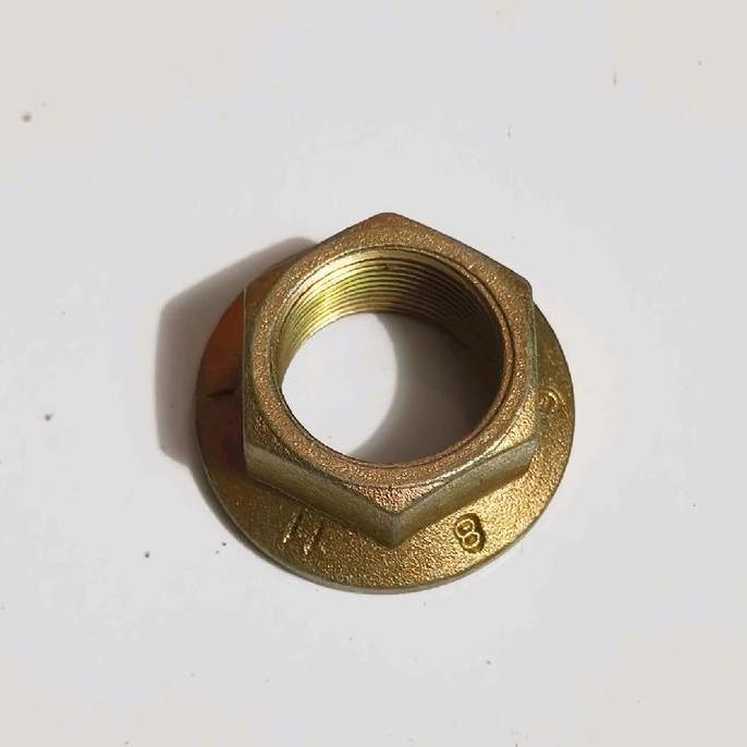 MUR PINION YOKE LOCK NUT JEEP WRANGLER JL JK TJ YJ CHEROKEE CJ5 CJ7 KJ - WARNA KUNINGAN HIGH QUALITY
