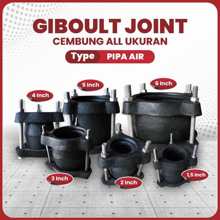 Giboult Joint Besi Cor Pipa Air Sambungan Fleksibel Proyek & PDAM